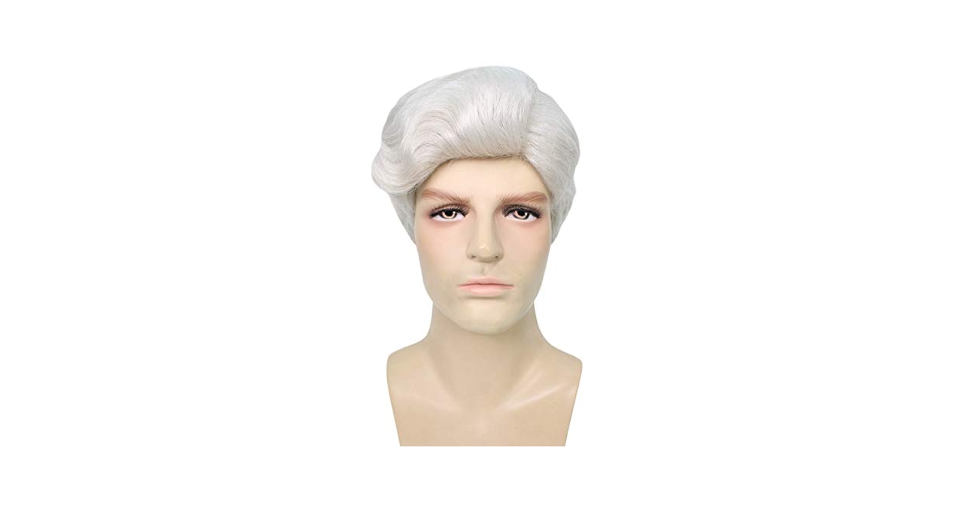 Amazon | Wigs2you 仮装 ウィッグ H-4893 白髪 銀髪 イケメン